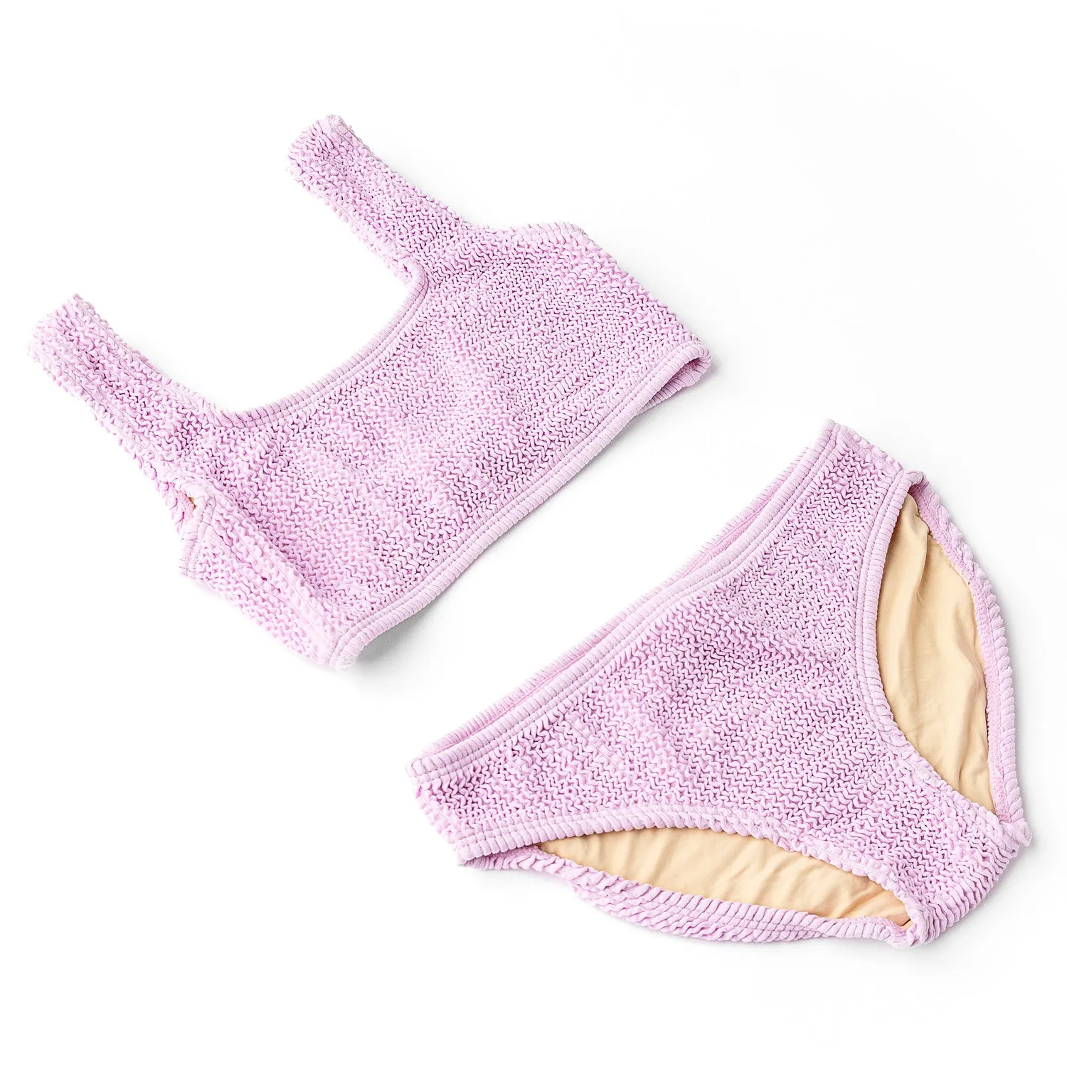 Shade Critters- Lavender Crinkle Textured Bikini