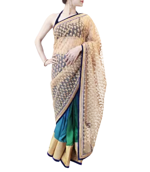 SHADED GREEN SAREE