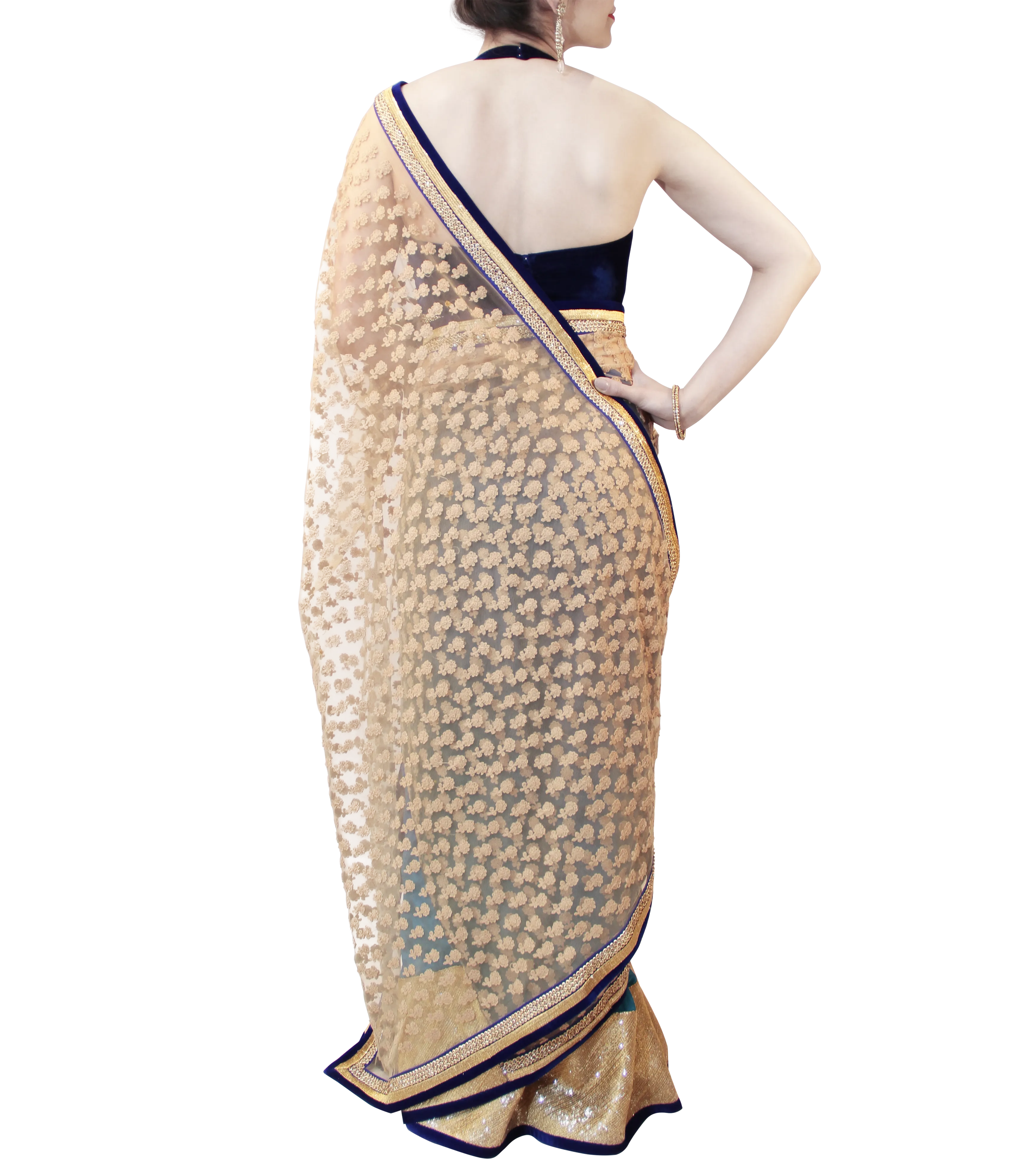 SHADED GREEN SAREE