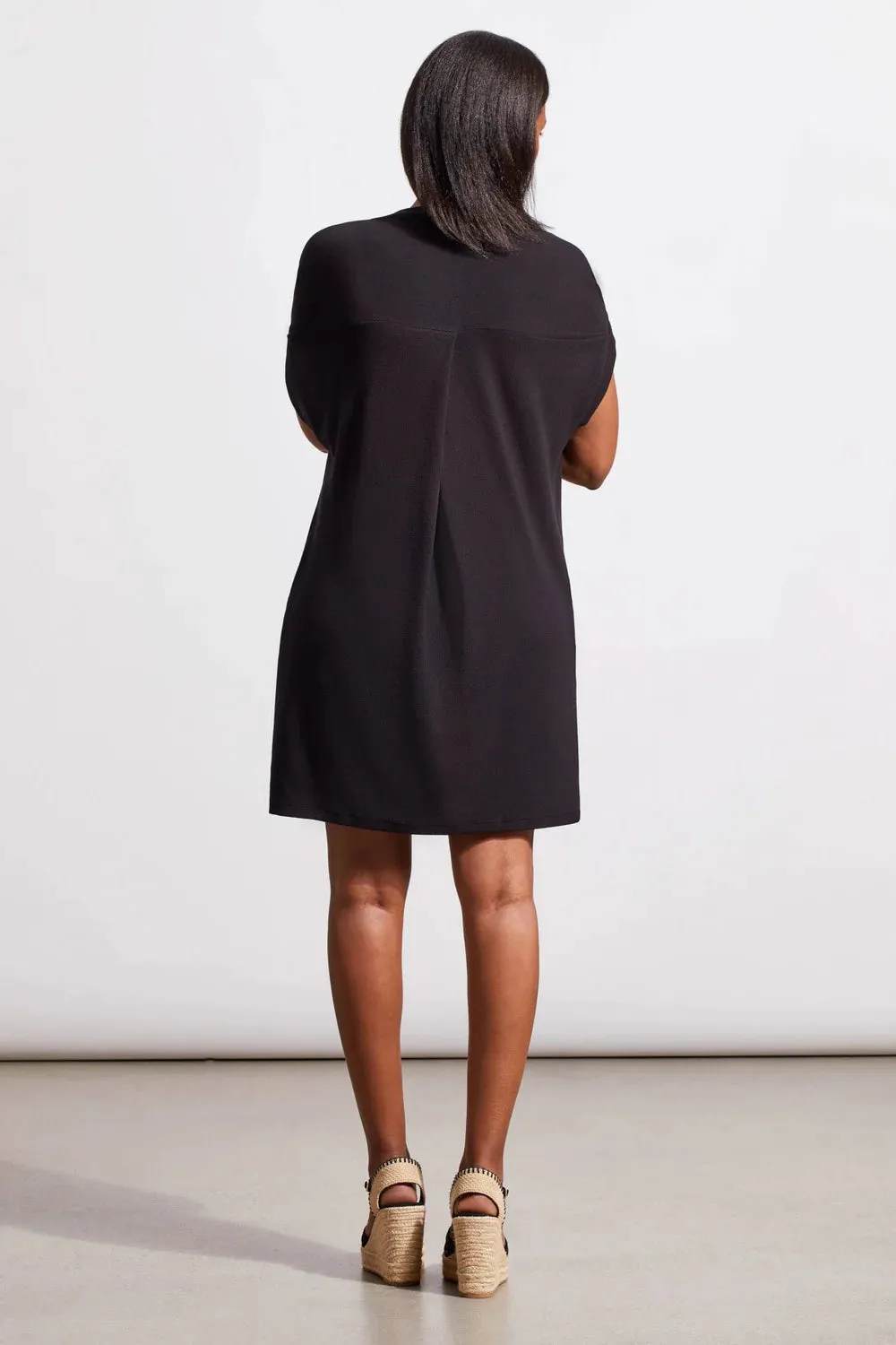 Shift Knit Dress in Black