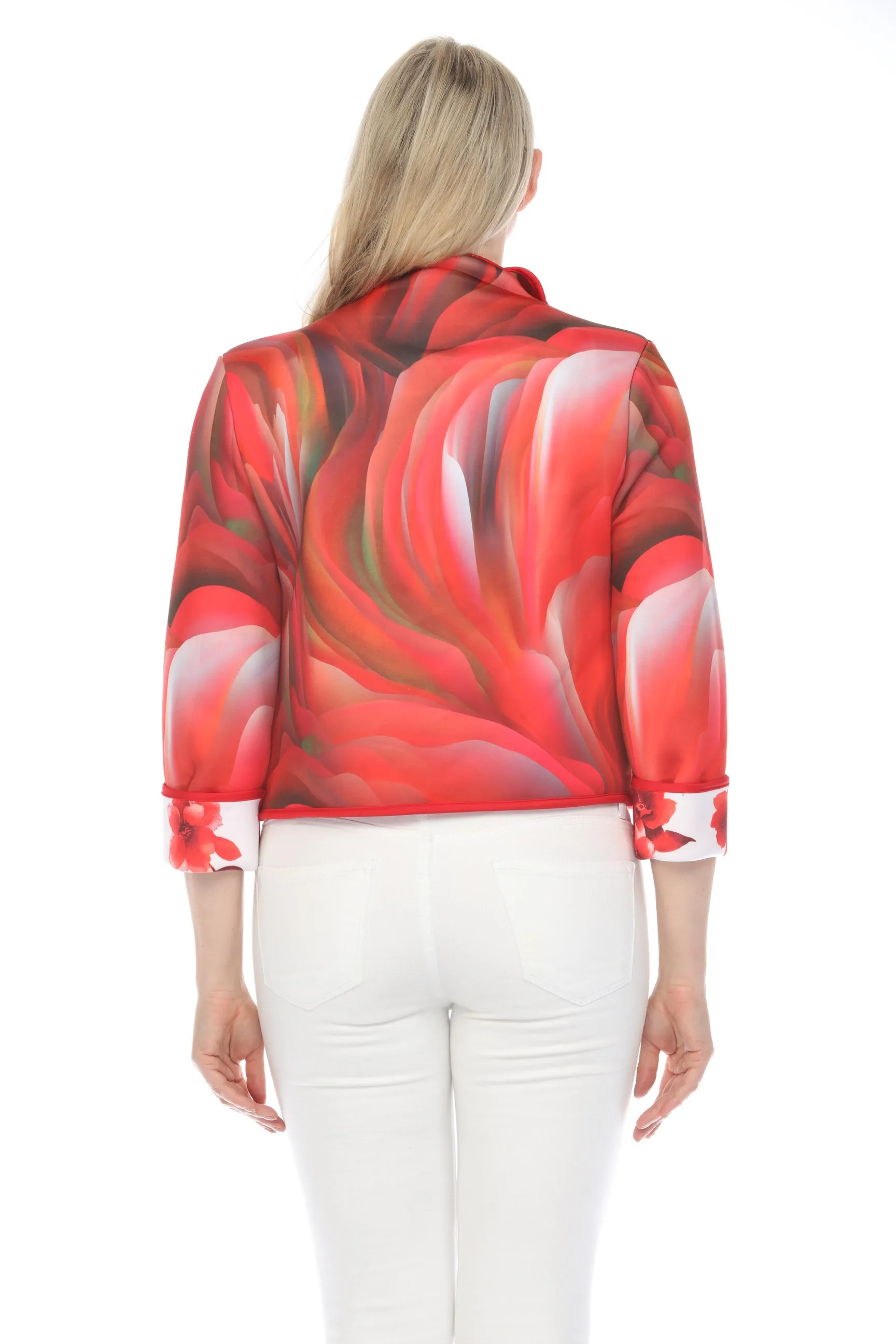 Short Jacket Tropical Flower Red 1050TFR