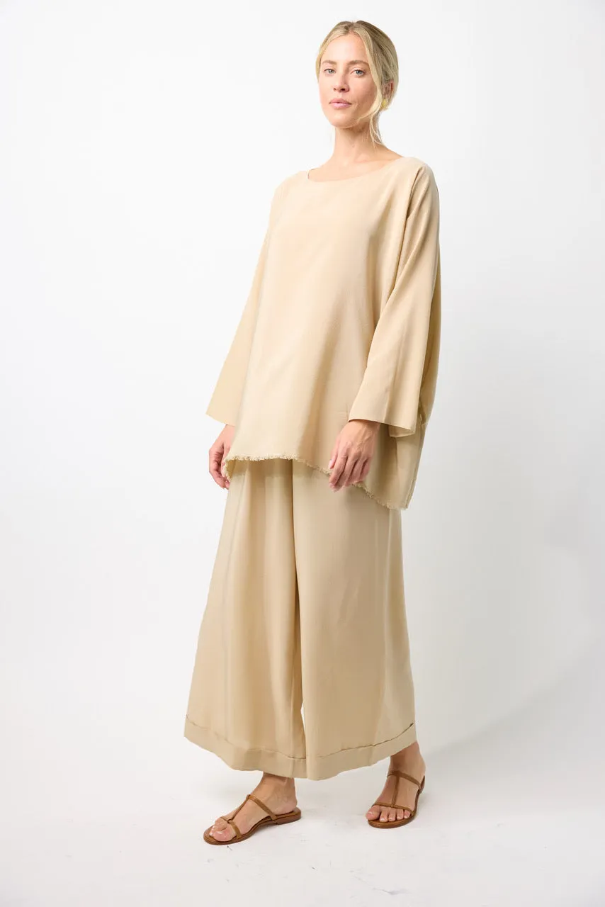 Silk Boatneck Blouse