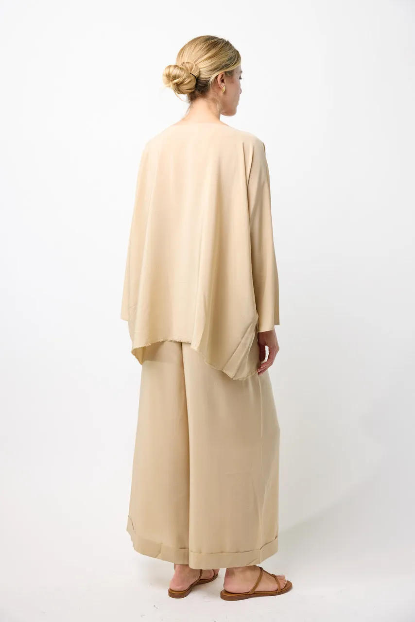 Silk Boatneck Blouse