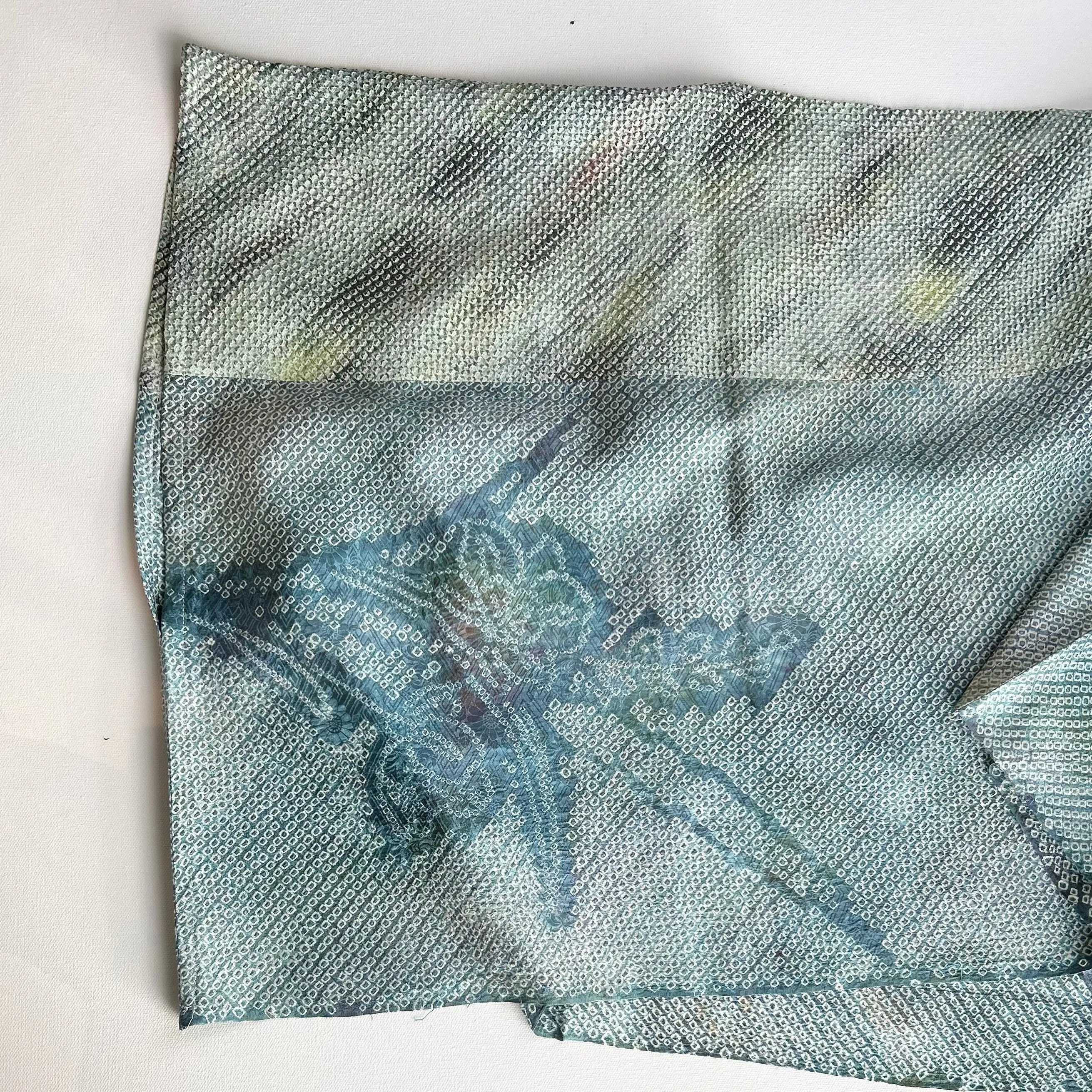 Silk Shibori Draped Top