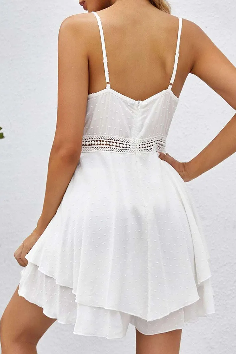 Simplicity Solid V Neck A Line Dresses(3 Colors)