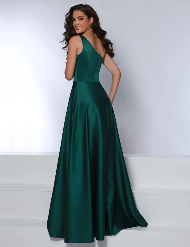 Size 14 Kanali K 1901 Hunter Green Bridesmaid Dress