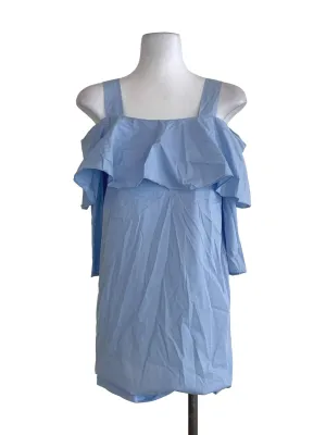 Sky Blue Plain Shift Dress
