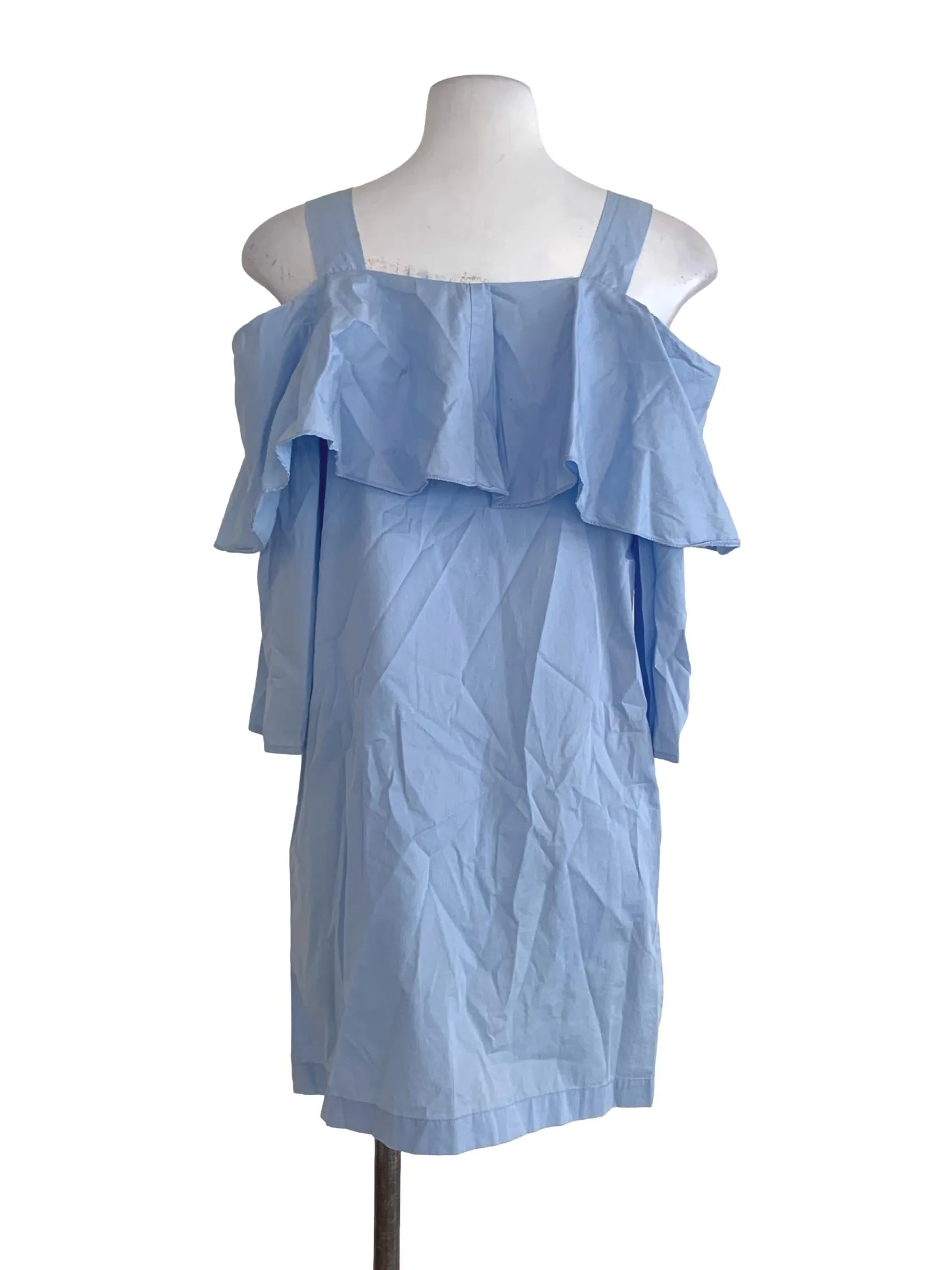 Sky Blue Plain Shift Dress