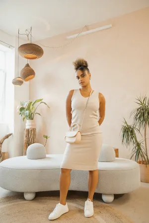 Sleeveless Knitted Tank Dress