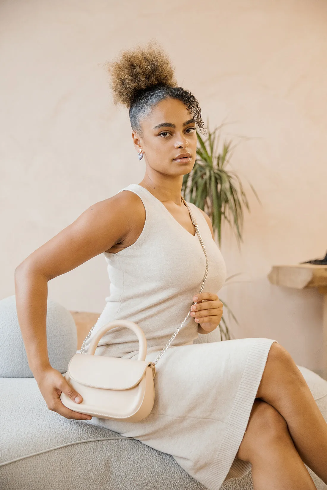 Sleeveless Knitted Tank Dress