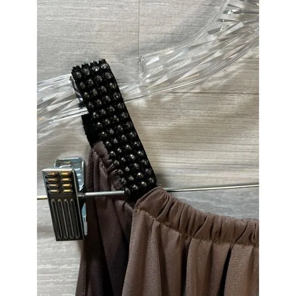 Sleeveless Maxi Dress with Ruched Size 1X NEW