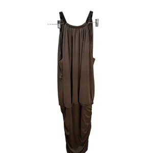 Sleeveless Maxi Dress with Ruched Size 1X NEW