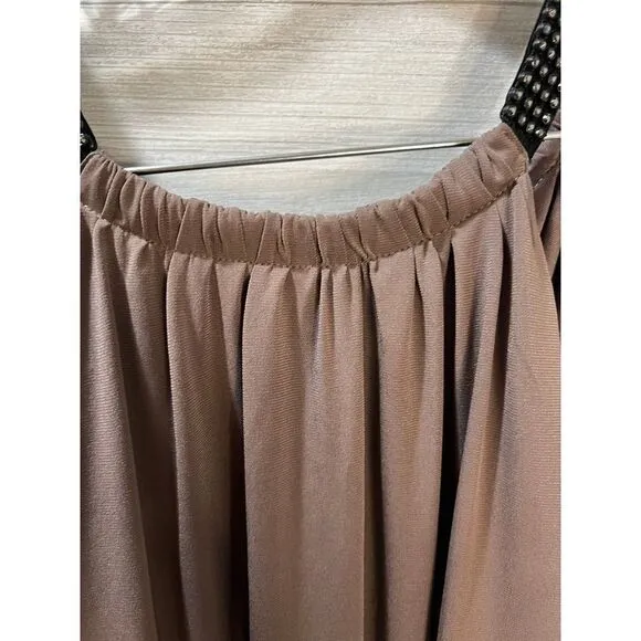 Sleeveless Maxi Dress with Ruched Size 1X NEW