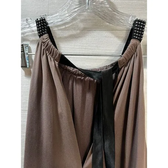 Sleeveless Maxi Dress with Ruched Size 1X NEW