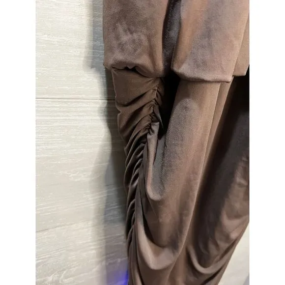 Sleeveless Maxi Dress with Ruched Size 1X NEW
