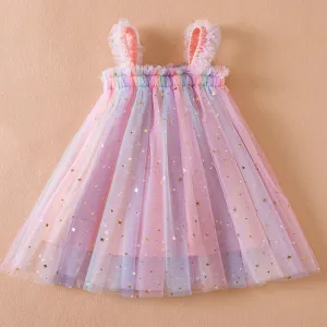 Sleeveless Princess Shimmery Frill Dress