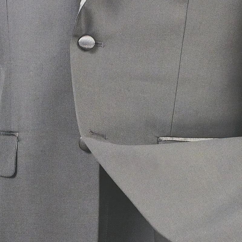 Slim Fit 2 Piece 2 Buttons Design Tuxedo (Gray) T-SC900