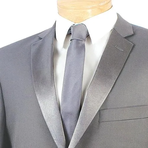 Slim Fit 2 Piece 2 Buttons Design Tuxedo (Gray) T-SC900