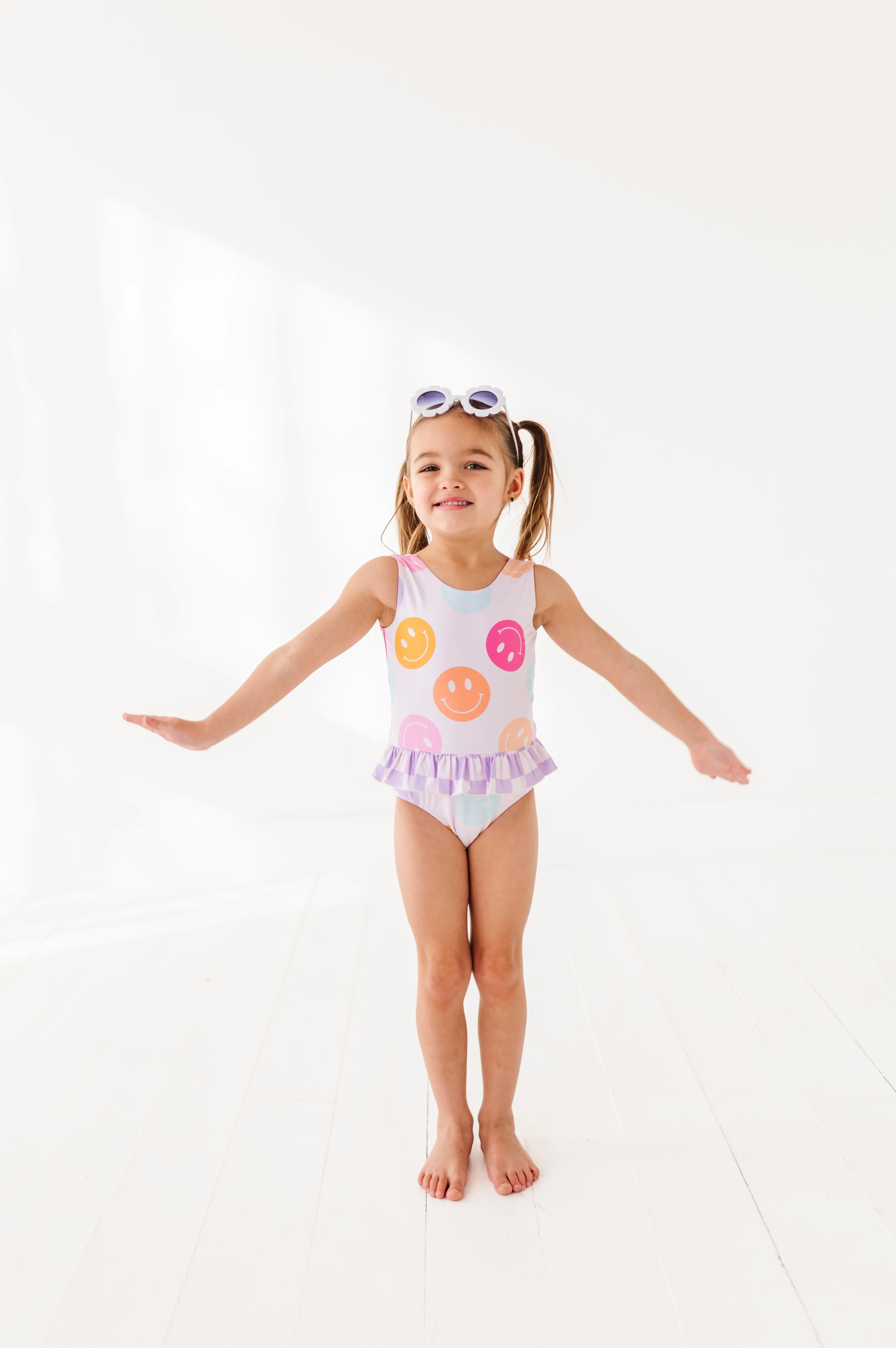 Smilies   Check: Ruffle Skirt ONE-PIECE