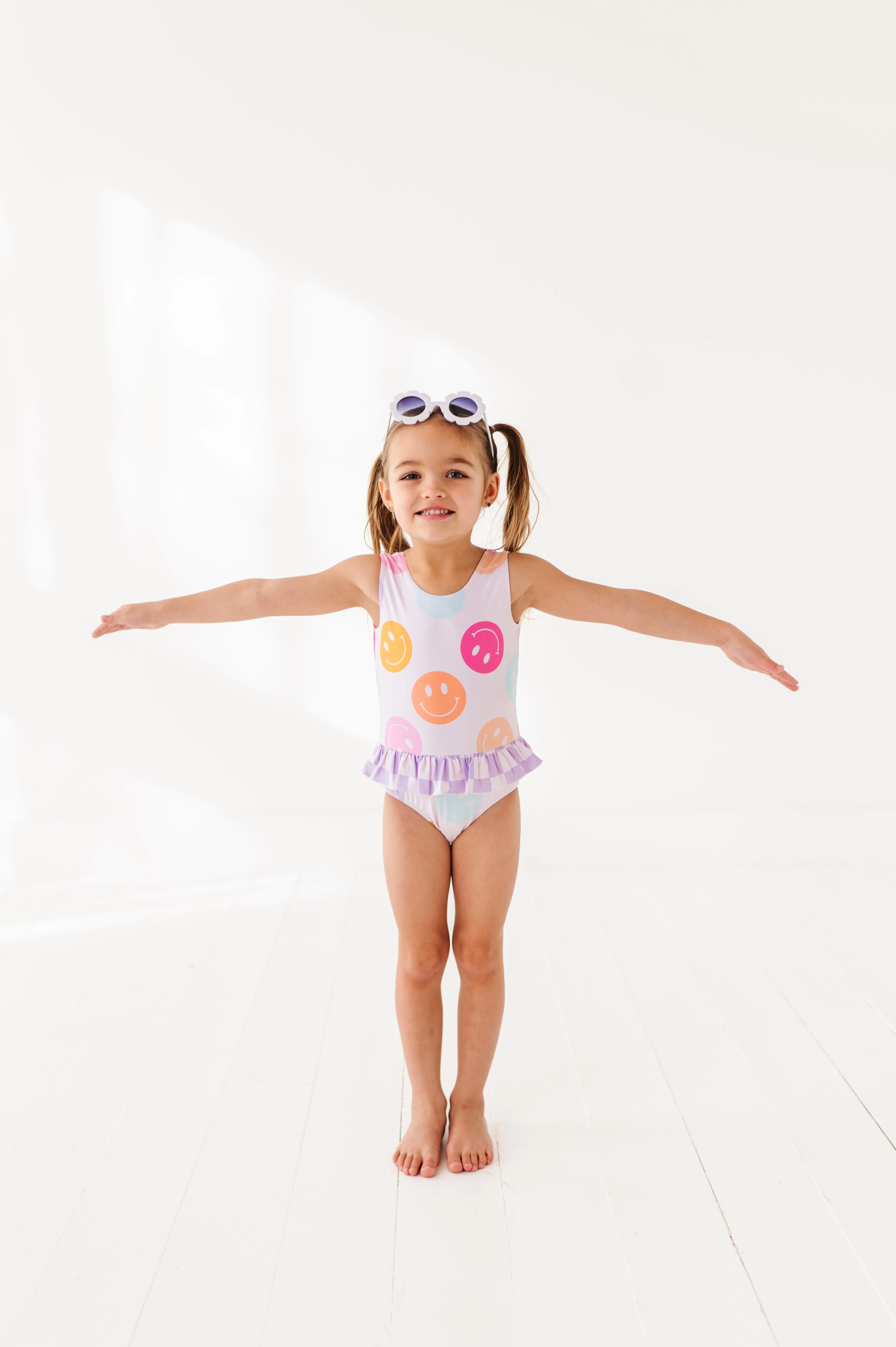Smilies   Check: Ruffle Skirt ONE-PIECE