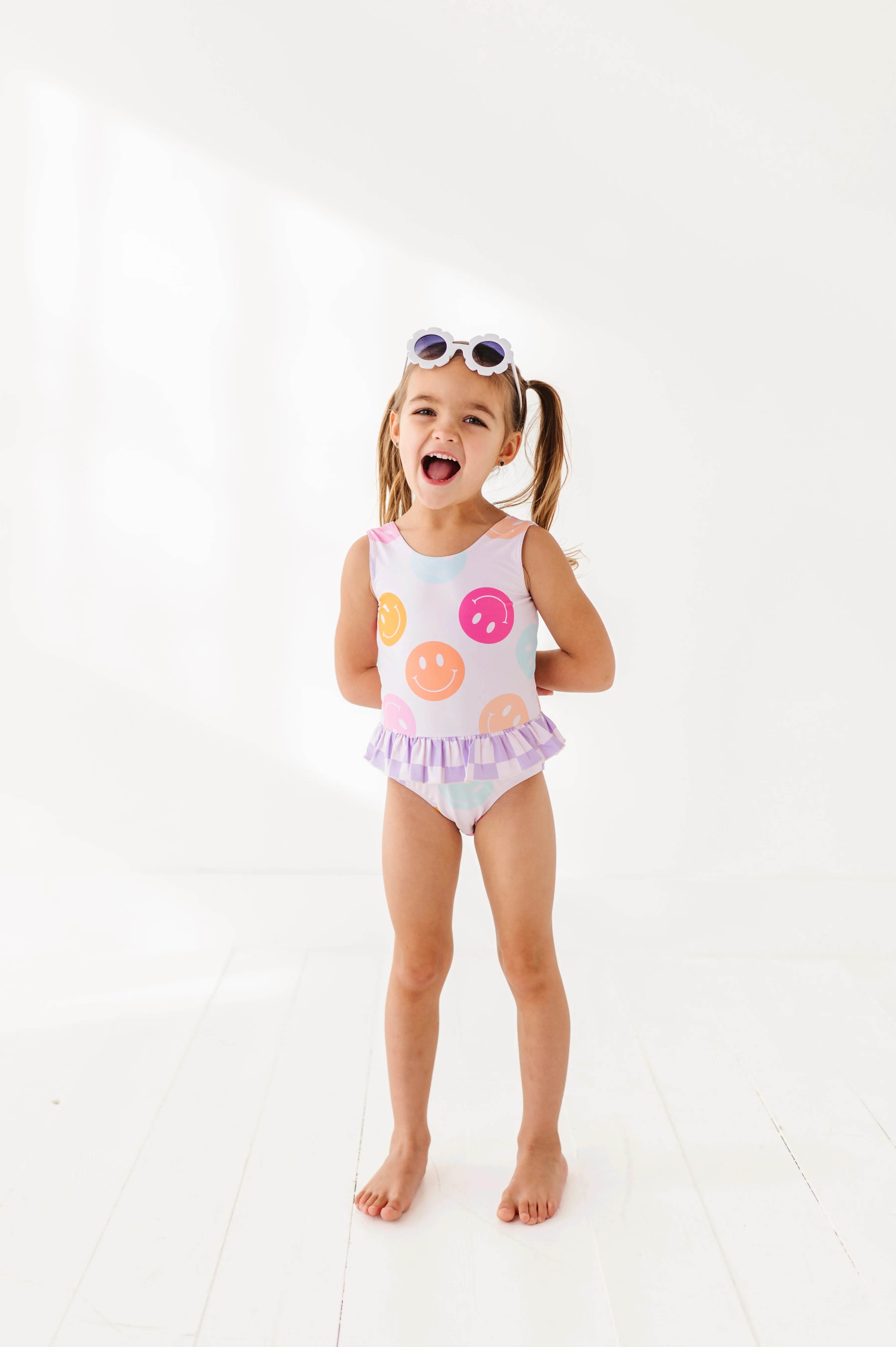Smilies   Check: Ruffle Skirt ONE-PIECE