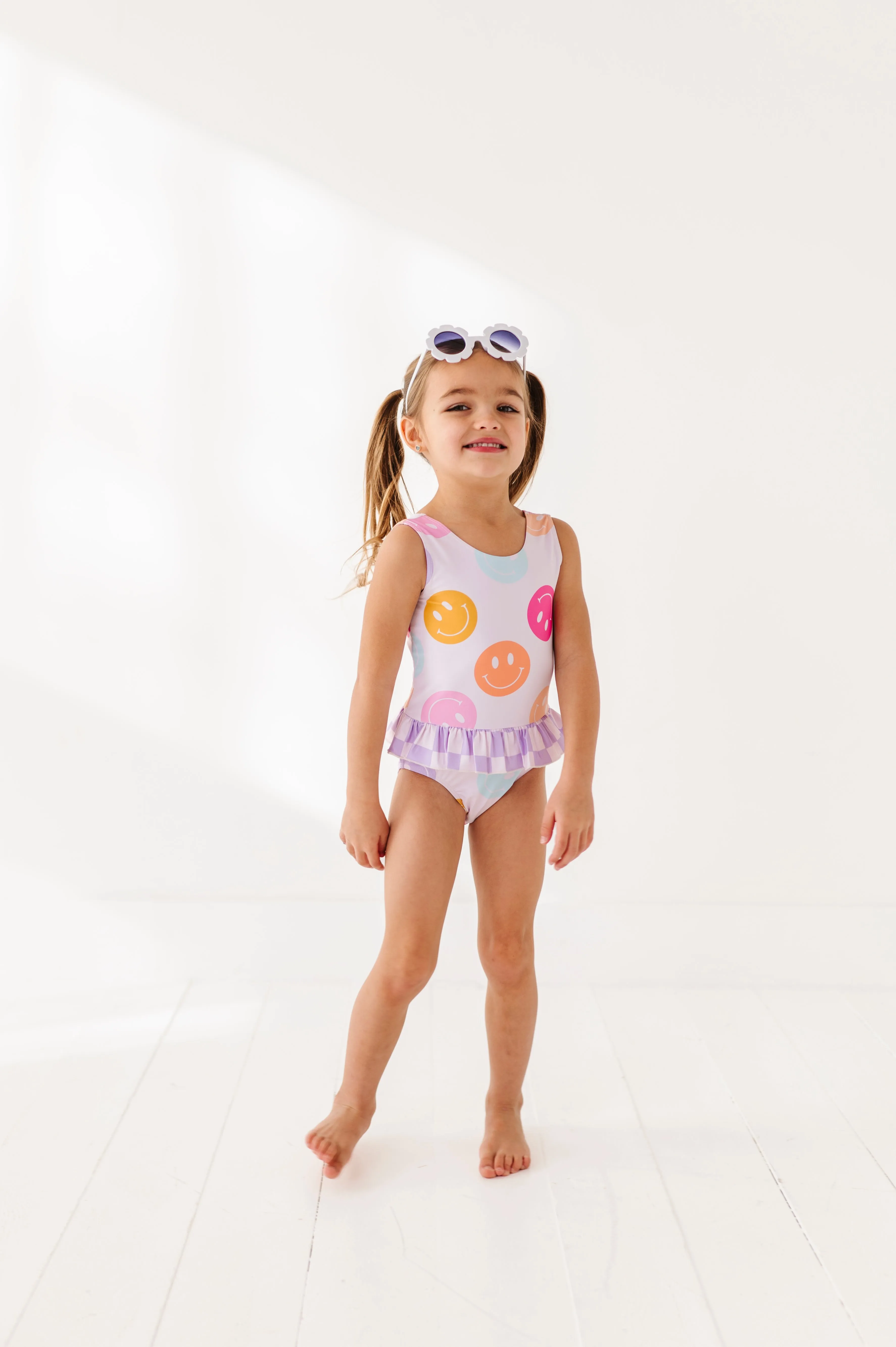 Smilies   Check: Ruffle Skirt ONE-PIECE