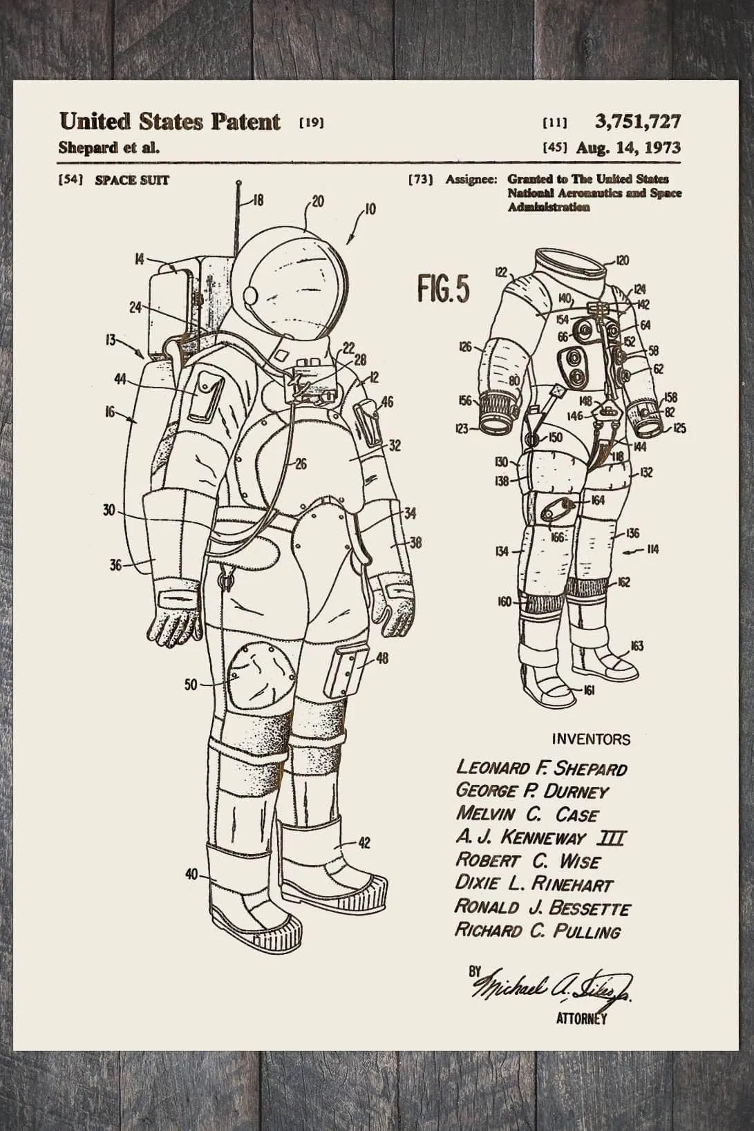 SPACE SUIT PATENT