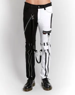 SPLIT LEG BONDAGE PANT WHITE