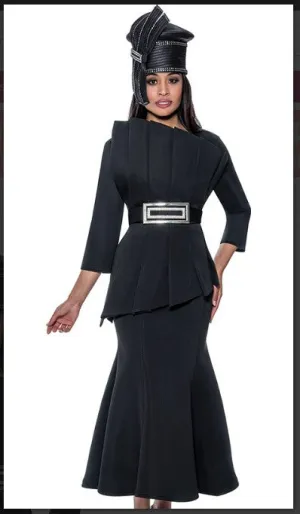 Stellar Looks 1672 2PC  3/4 Inch Sleeves A-Line Skirt Suit Ready For Church