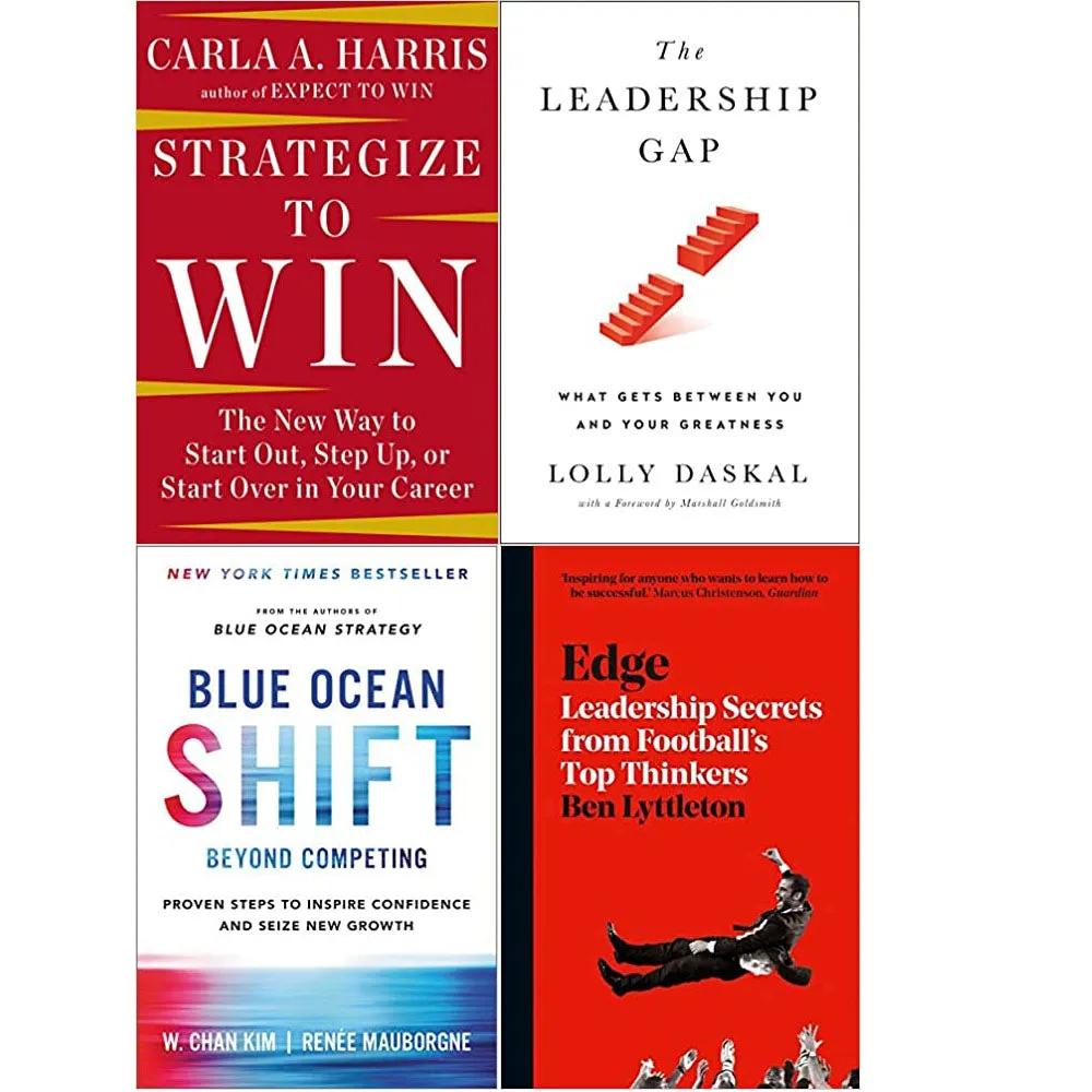 Strategize to Win,Leadership Gap,Blue Ocean Shift,Edge 4 Books Collection Set