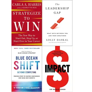 Strategize to Win,Leadership Gap,Blue Ocean Shift,Impact 4 Books Collection Set