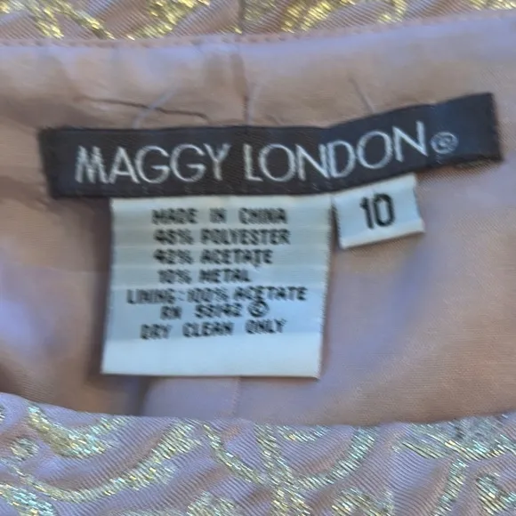 Stunning Maggy London Two Piece Brocade Dress