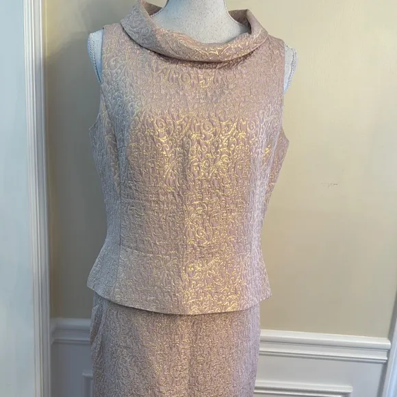 Stunning Maggy London Two Piece Brocade Dress