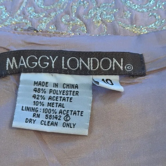 Stunning Maggy London Two Piece Brocade Dress