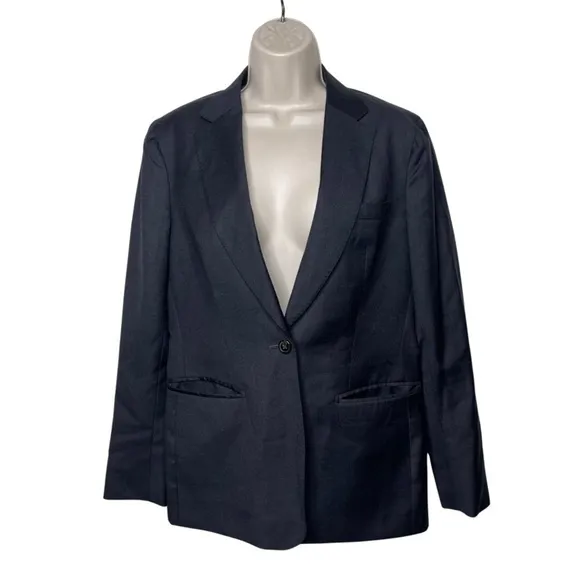 Suistudio Cameron 100% wool grey one button closure blazer sz IT 40 US 4
