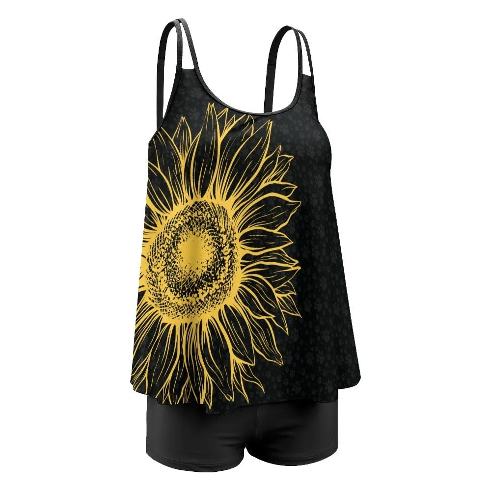 Sunflower Swimsuit Suit Tankini