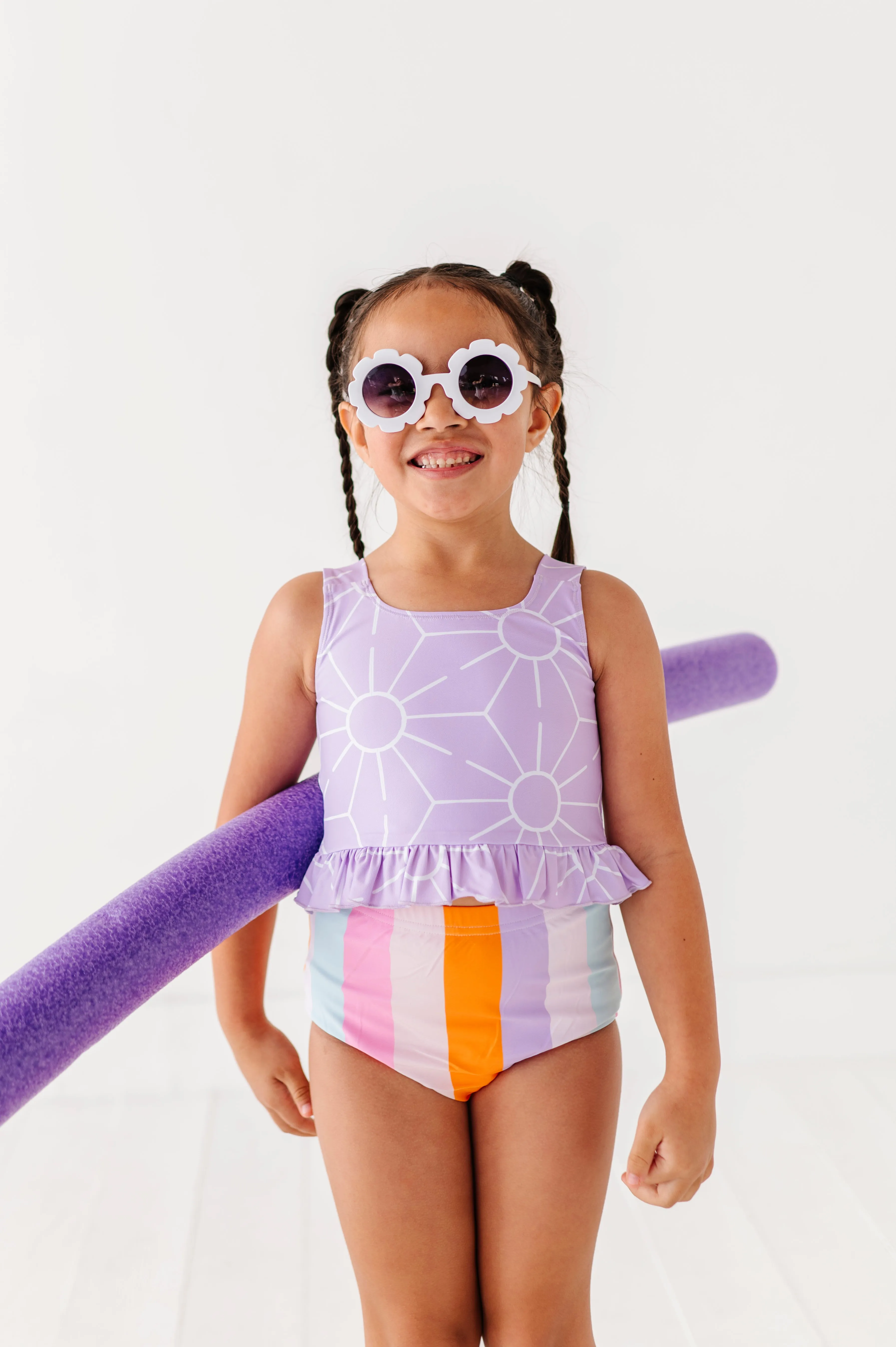 Sunny   Stripes: Ruffle TWO-PIECE Tankini