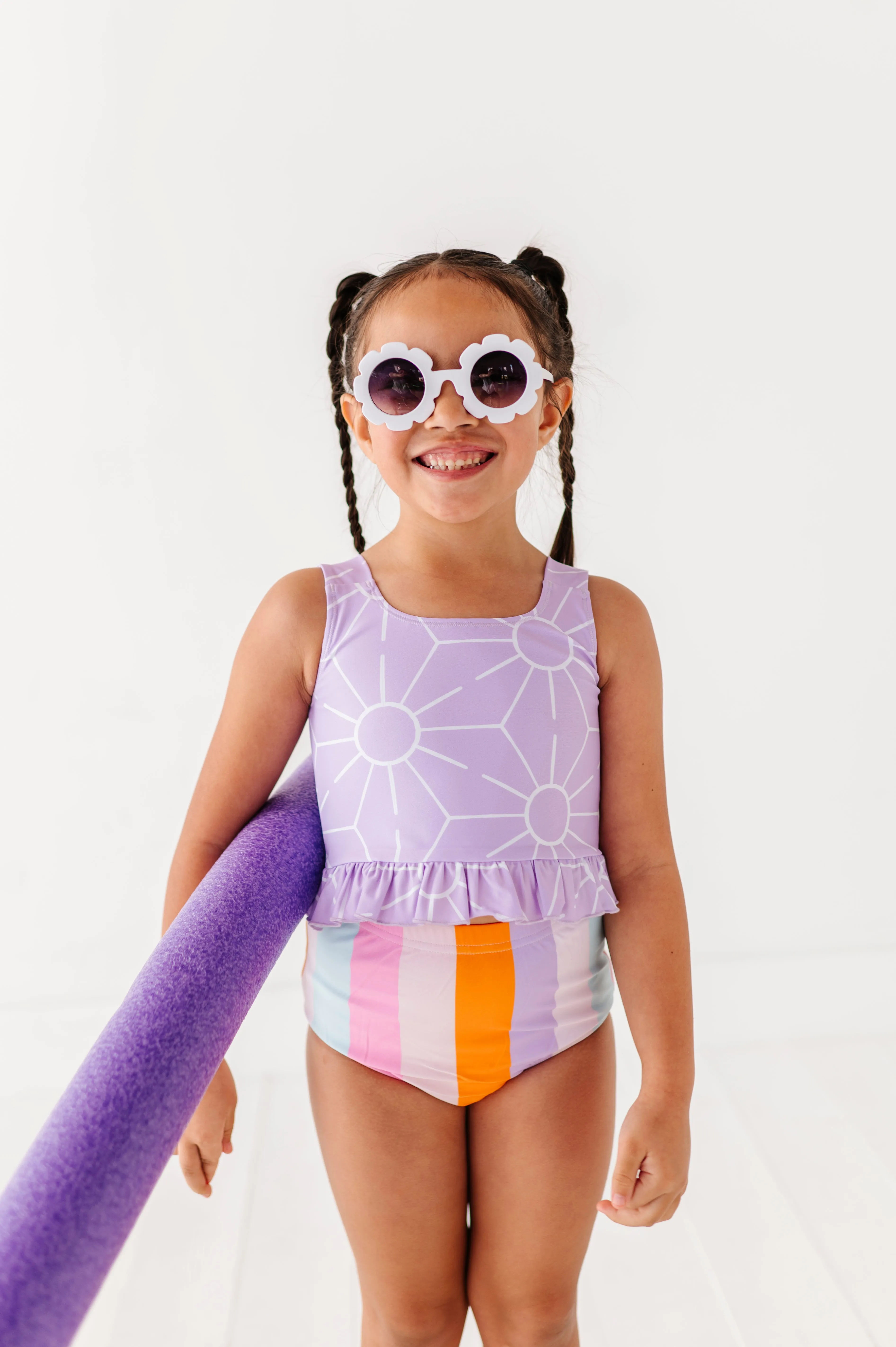 Sunny   Stripes: Ruffle TWO-PIECE Tankini