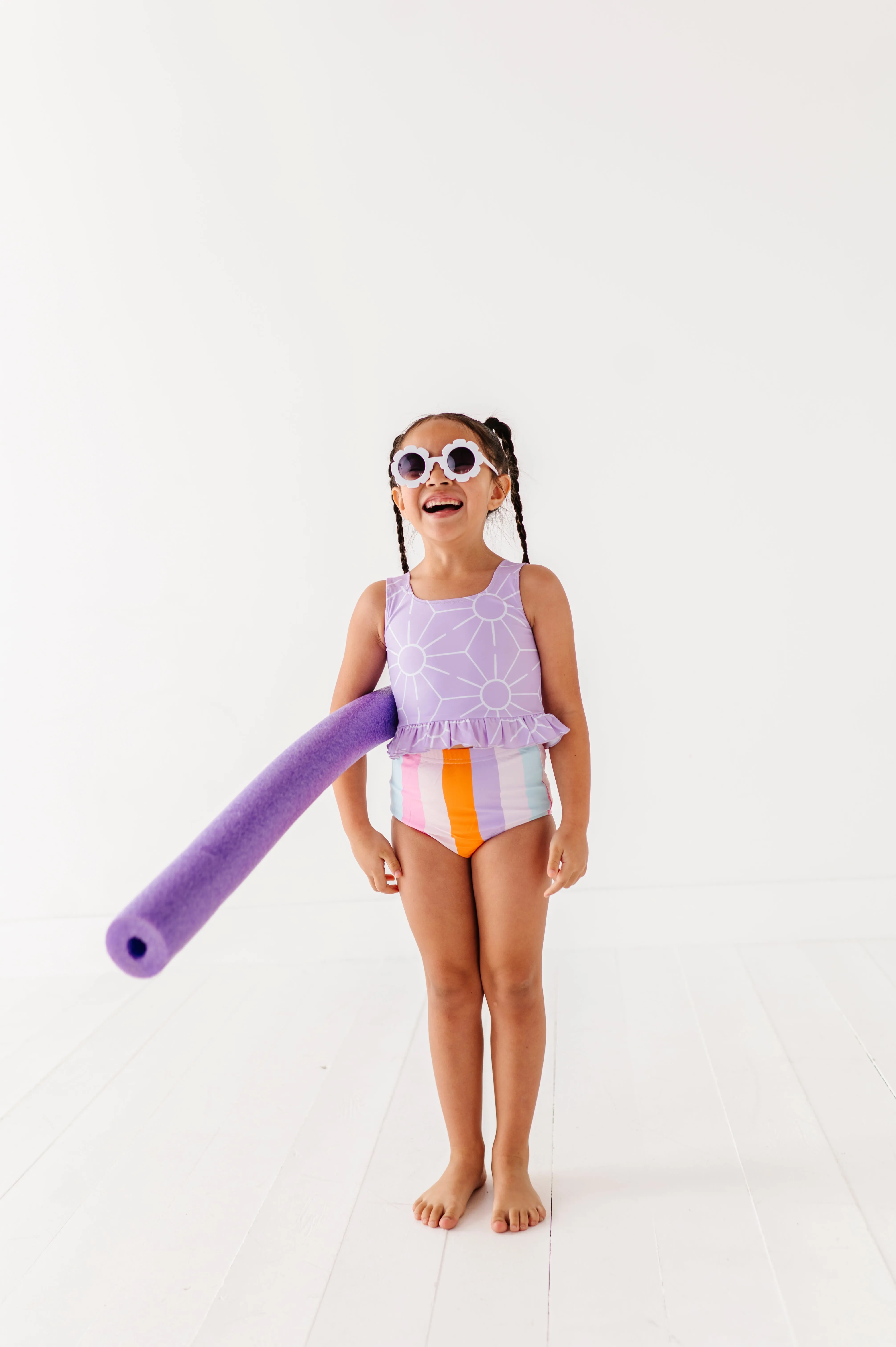 Sunny   Stripes: Ruffle TWO-PIECE Tankini