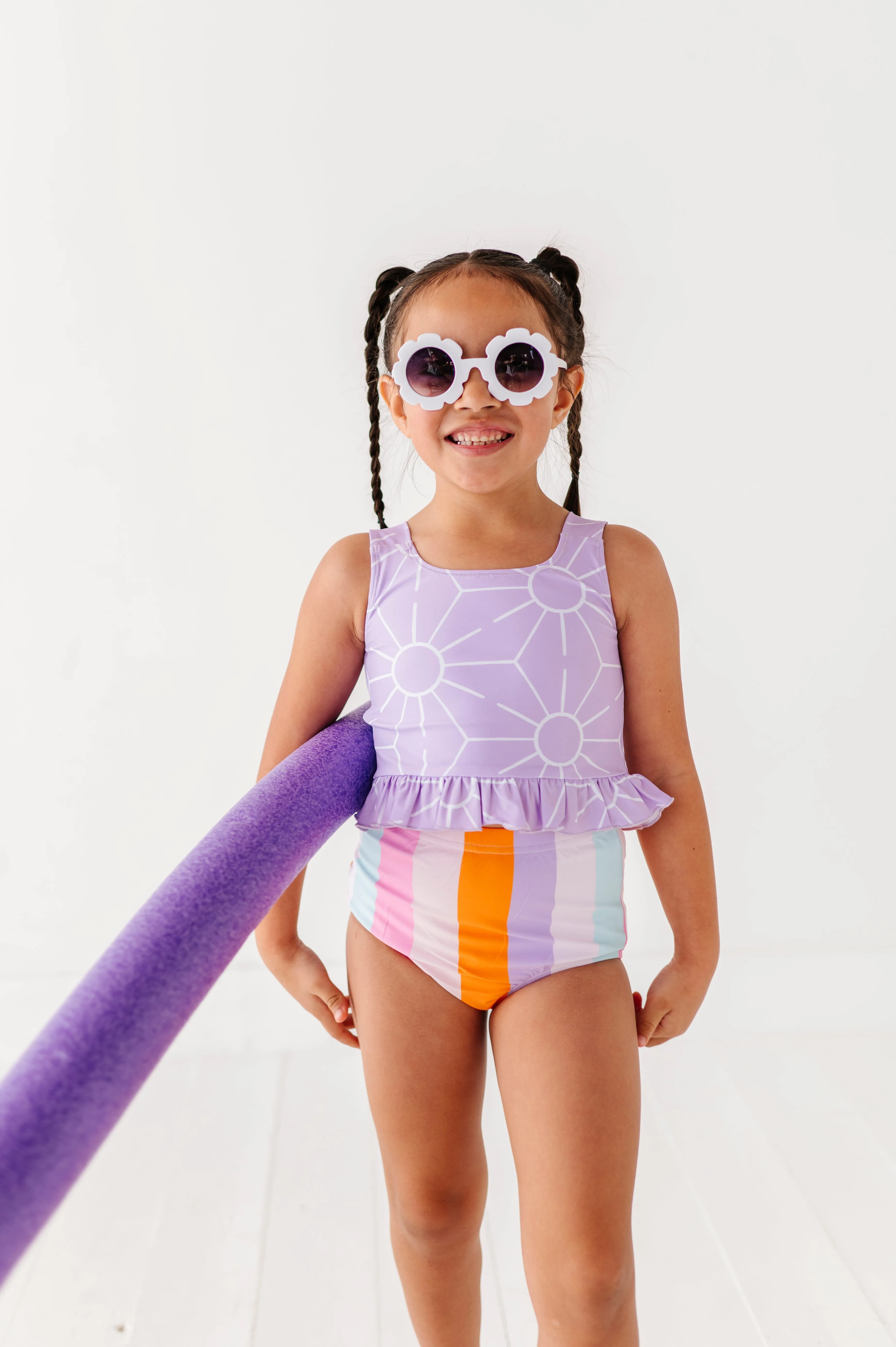 Sunny   Stripes: Ruffle TWO-PIECE Tankini