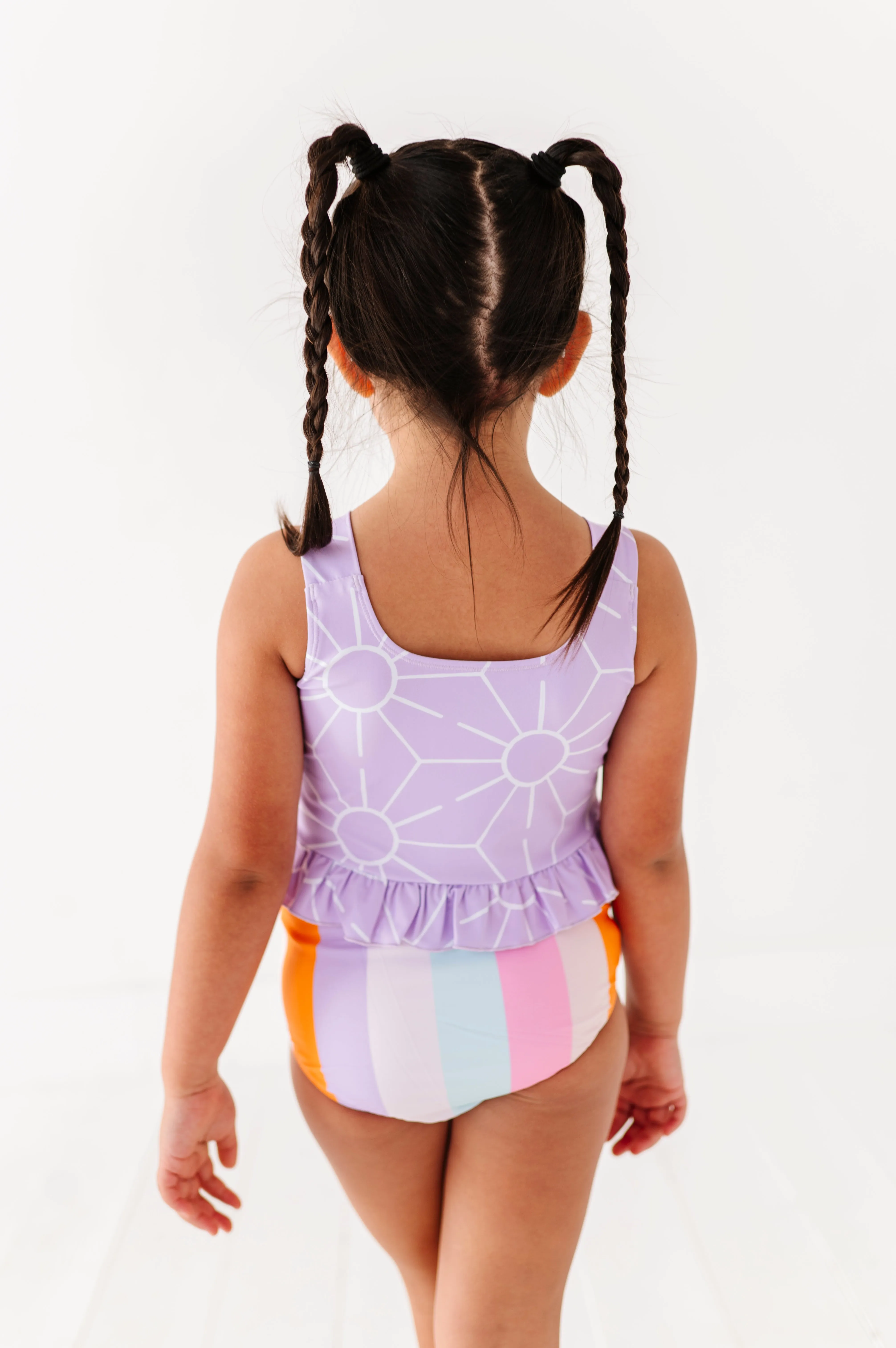 Sunny   Stripes: Ruffle TWO-PIECE Tankini
