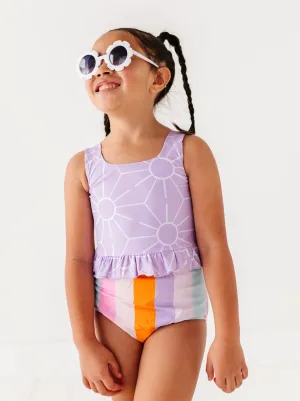 Sunny   Stripes: Ruffle TWO-PIECE Tankini