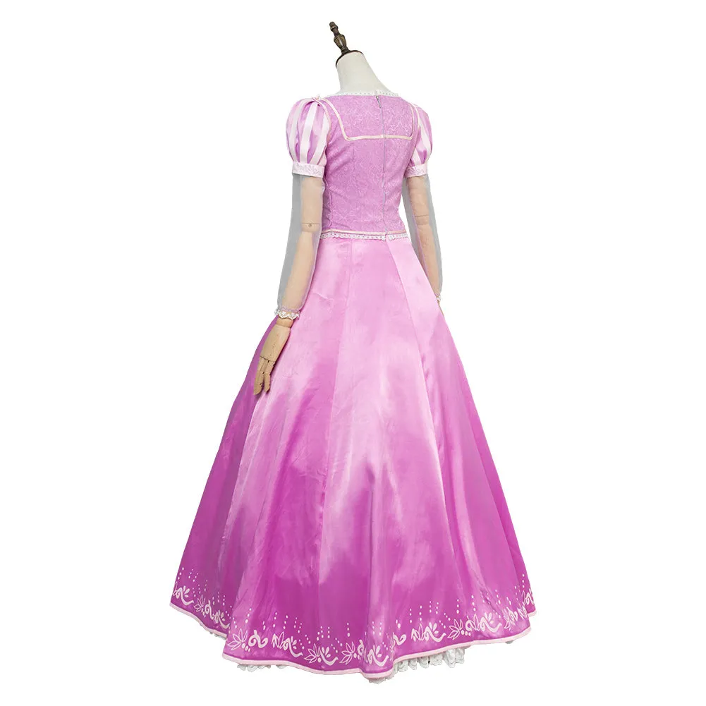 Tangled Rapunzel Cosplay Costume Women Princess Dress Outfits Halloween Carnival Party Disguise Suit