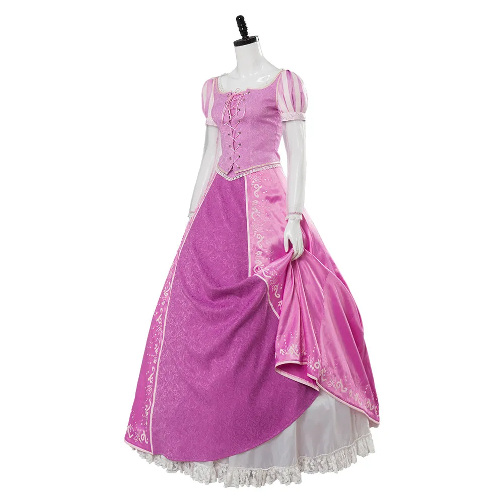 Tangled Rapunzel Cosplay Costume Women Princess Dress Outfits Halloween Carnival Party Disguise Suit