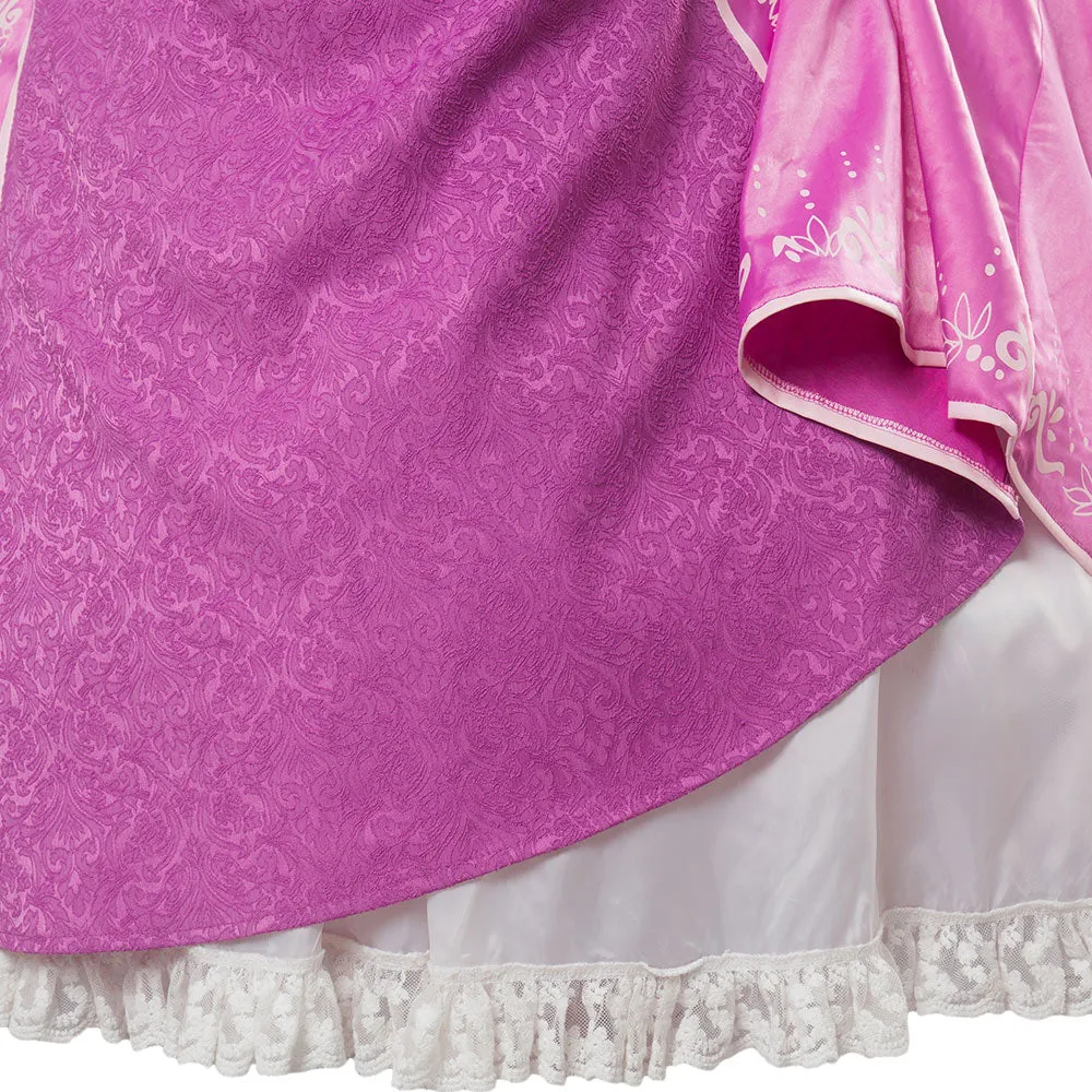 Tangled Rapunzel Cosplay Costume Women Princess Dress Outfits Halloween Carnival Party Disguise Suit