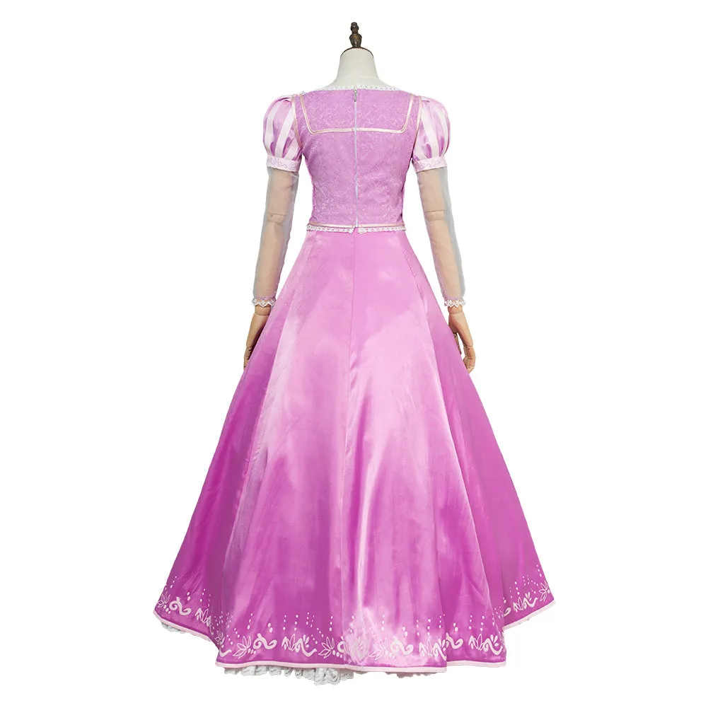 Tangled Rapunzel Cosplay Costume Women Princess Dress Outfits Halloween Carnival Party Disguise Suit