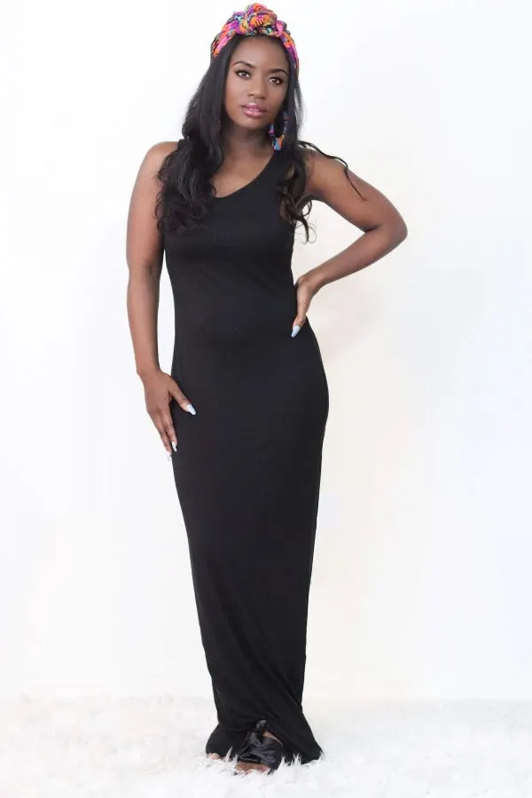 Tank Maxi Dress (Black)