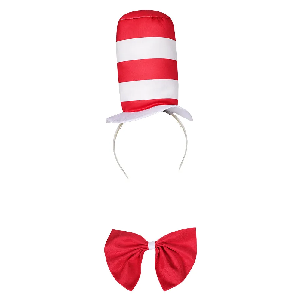 The Cat In The Hat Original kids Children Cosplay Costume Outfits Halloween Carnival Suit