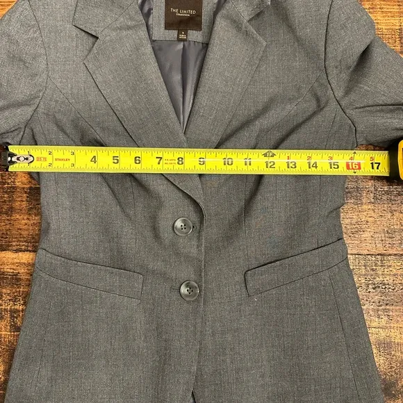 The Limited Gray 2 Button Suit Blazer- Like New