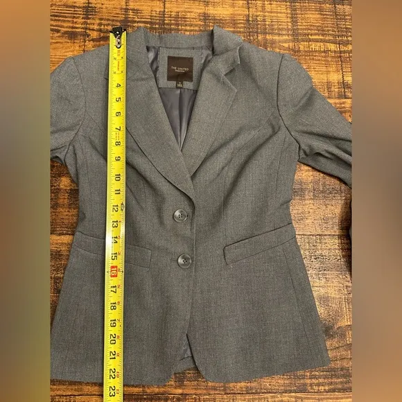 The Limited Gray 2 Button Suit Blazer- Like New